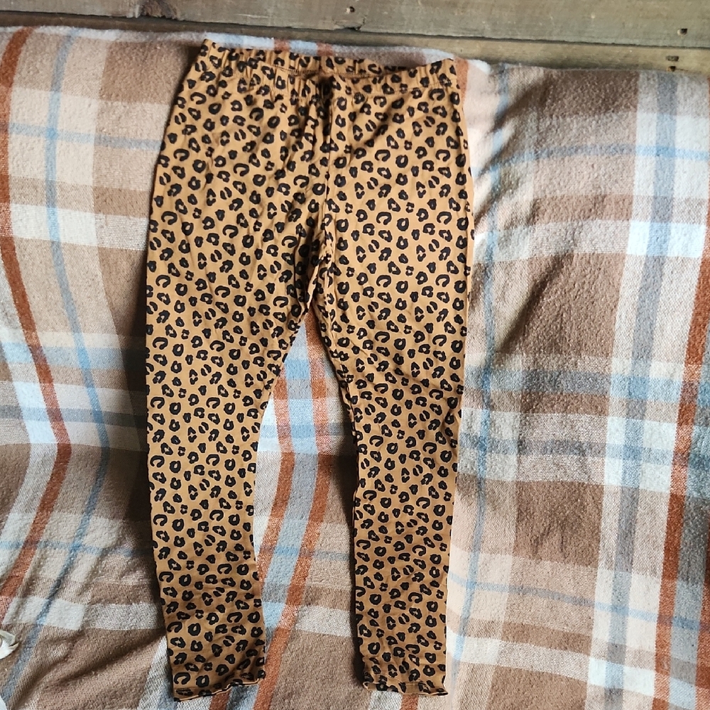 The Peanuts Tan and Black Leopard Print Leggings